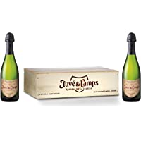 Los mejores  - Juvé &amp- Camps | Cava Reserva de la Familia Gran Reserva Brut Nature | Caja de madera 2 botellas de 75 cl | Macabeu- Xarel…